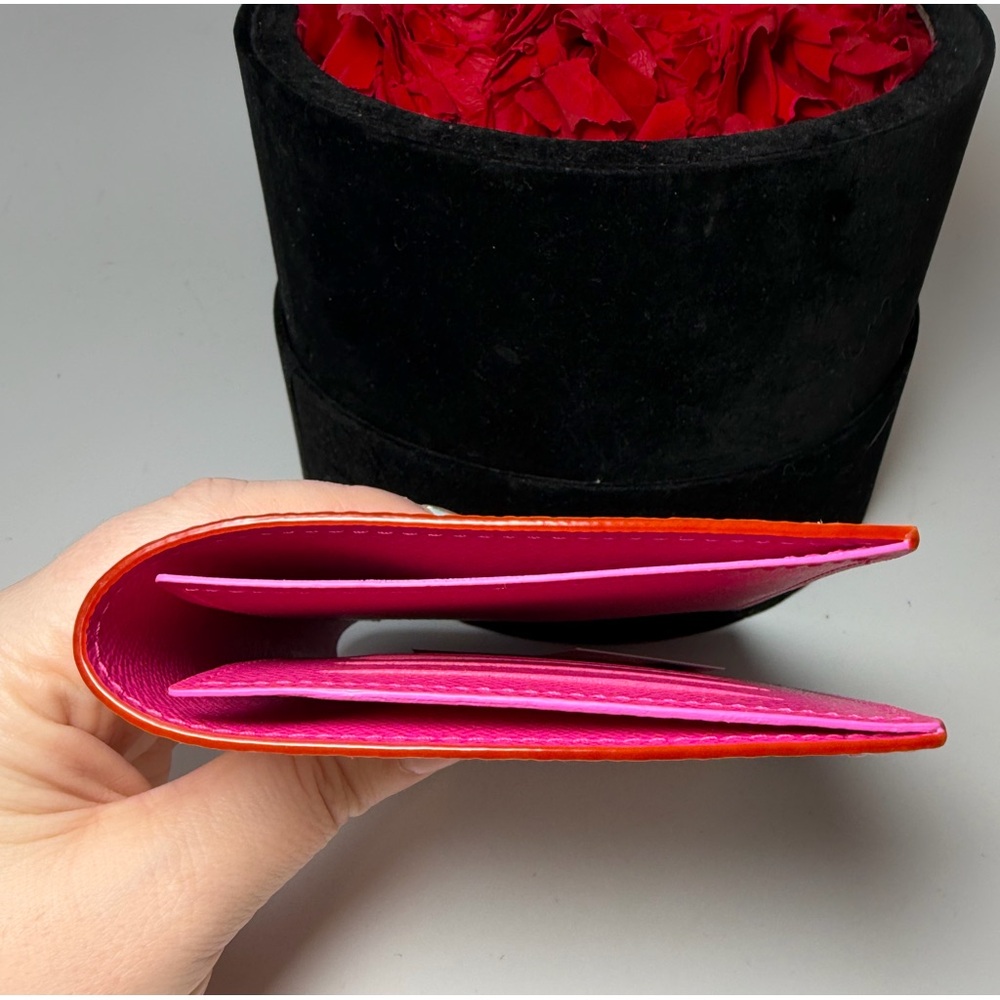 SOLD Louis Vuitton LV x TM Passport Cover Multicolor w/Hot Pink Made in France - Picture 13 of 15